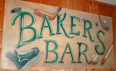 Baker's Bar Sign